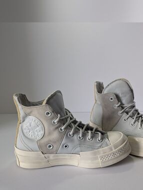 Converse Chuck 70 Plus High Top Wmns 7.5 Mixed Material Canvas Suede Streetwear